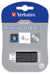PinStripe USB Drive 4GB